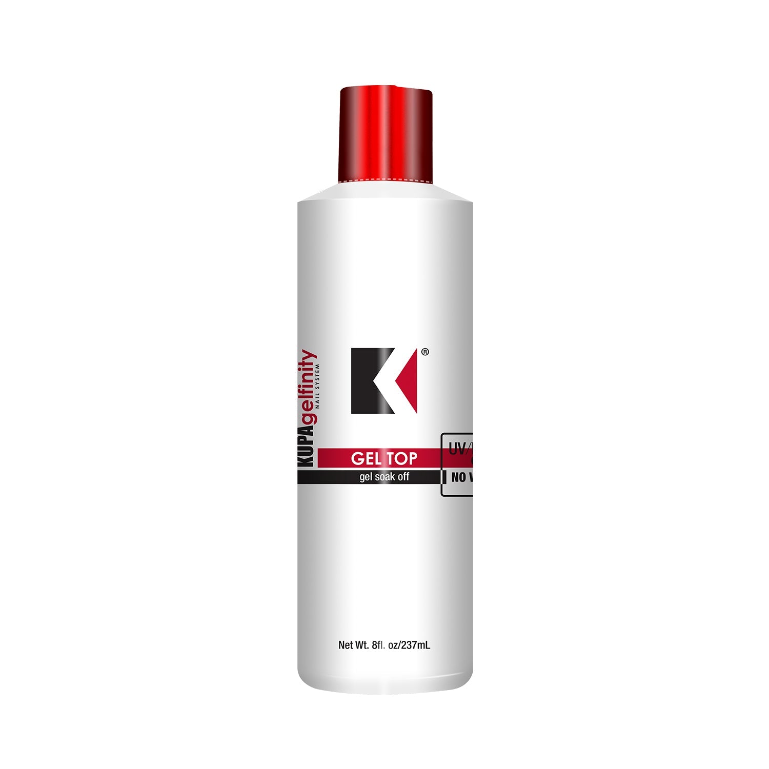 KUPA Gel Top Coat 8oz bottle front